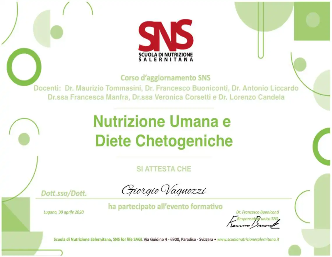 Nutrizione umana e diete chetogeniche